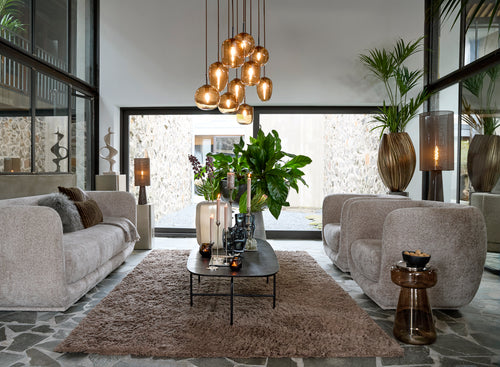 Light & Living hanglamp MEZZA - 120x18x23cm - bruin - vtwonen shop