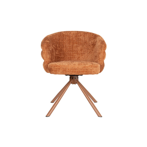 Housecraft Living Marjolein Eetkamerstoelen Armleuning Oranje - Set van 2
