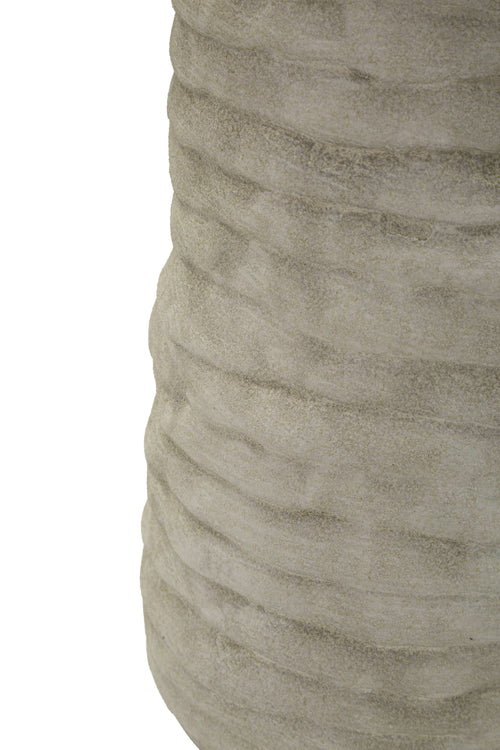 Mauro Ferretti vaas - 14x31,5 cm - beige/goud