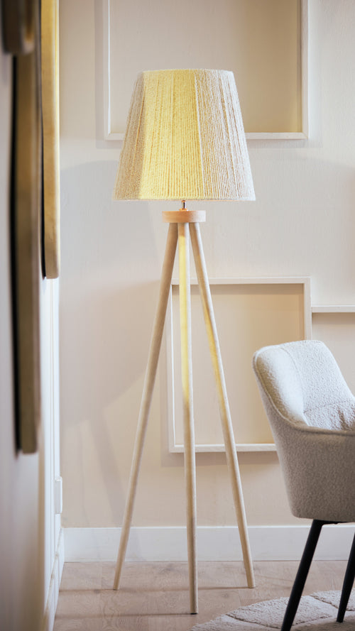 Light & Living vloerlamp ILIAS - Ø52x122cm - bruin