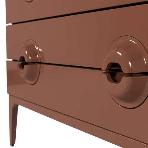 WOOOD ladekast/commode Merge - Hout - Oud Roze - 89x110x44