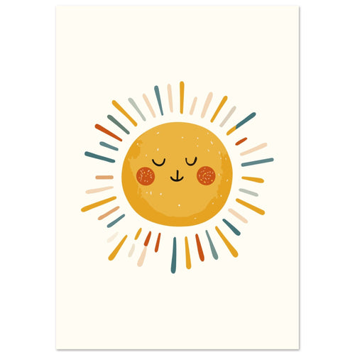 Artfulprints  Boho sunshine   poster A4 21x29.7 cm - vtwonen shop