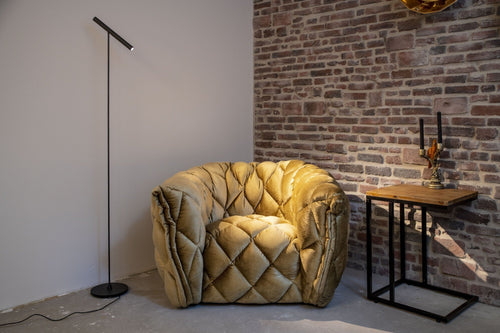 Artdelight vloerlamp Kansas - 1 lichts - 25  x 140   cm - zwart - vtwonen shop