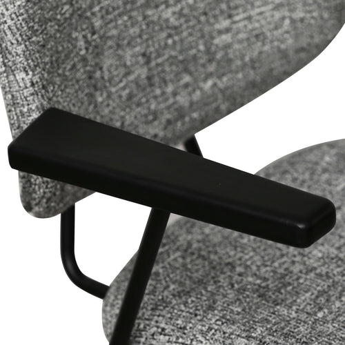 Furnhouse eetkamerstoelen armleuning Sofia - Grijs - Stof (Bouclé) - Set van 2
