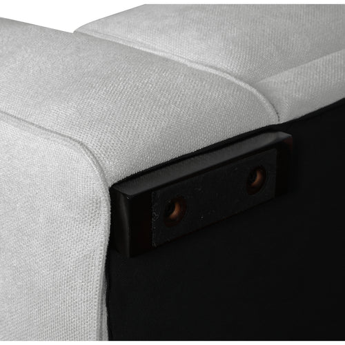 Furnhouse chaise longue bank rechts California - Lichtgrijs - Stof - 105x305x85