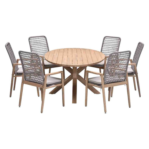 Garden Impressions Skala/Urania tuinset 6 personen acaciahout ovaal 220 cm