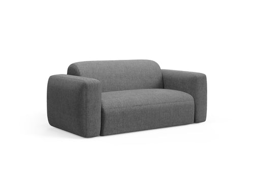 Cosmopolitan Design Modulaire bank Strino 2-zits, structurele stof grijs - 98x180x78cm