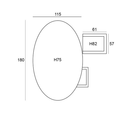 Garden Impressions tuinset Tineo - Tulli - donker grijs - 180x115 cm - 5-delig - vtwonen shop