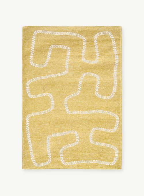 Belavita vloerkleed 8804 Sandpit - Geel - 140 x 200 cm