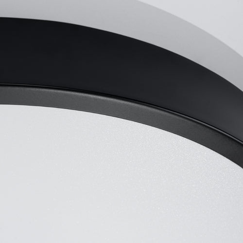 Sollux Lighting Plafondlamp ONYX 40 zwart LED 3000K - 40x40x6cm