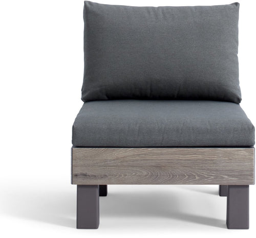 Keter Signature Elements Tuinstoel - met groene kussens - Cappuccino/Ashwood - vtwonen shop