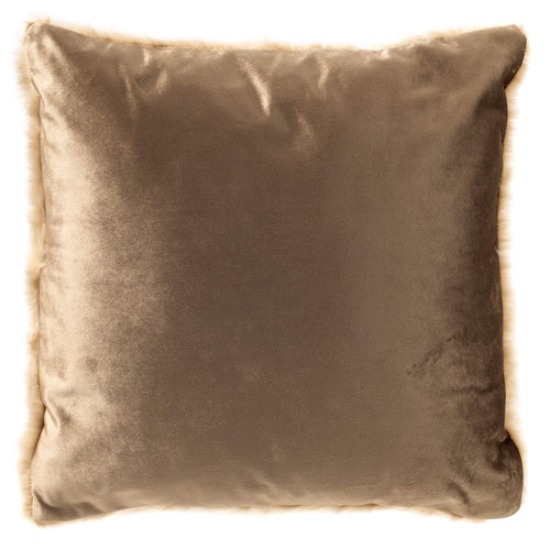 BENJA - kussenhoes 45x45 cm - imitatiebont - Bleached Sand - beige