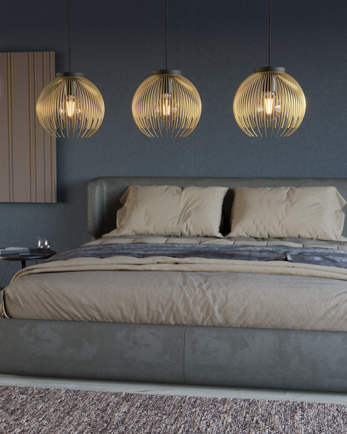 EGLO hanglamp Venezuela - e27 - 93,5 cm - goud/zwart - vtwonen shop