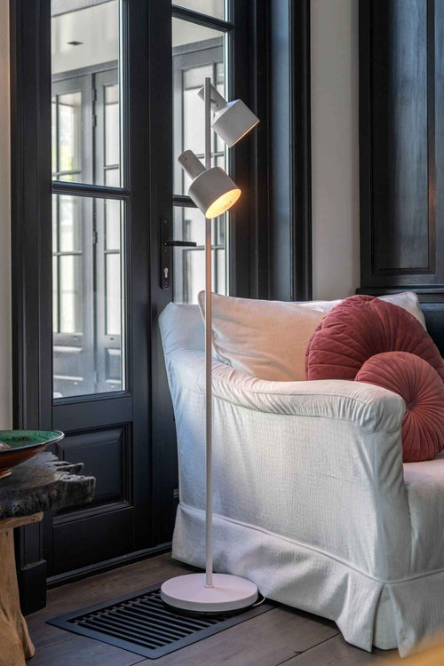Artdelight vloerlamp Twinkle - 2 lichts - 28  x 150   cm - wit