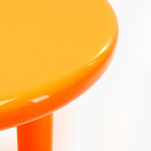 Kare Design Bijzettafel Eliano Ø50cm oranje