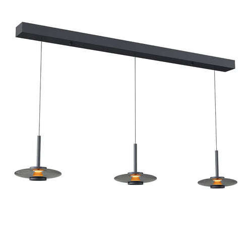 Artdelight hanglamp Madison - 3 lichts - 130  x  200   cm - zwart