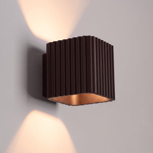 Sollux Lighting Wandlamp RIFF bruin G9 - 10x12x10cm