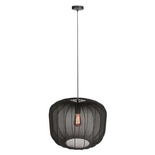 Anne Light & home hanglamp Sable - 1 lichts - 55  x 150   cm - zwart