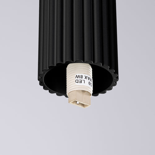 Sollux Lighting Plafondlamp HALO zwart IP44 - 12x12x21cm