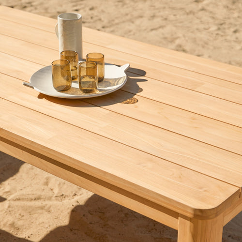 Tikamoon Tuintafel in massief teak 6-8 pers - Naturel