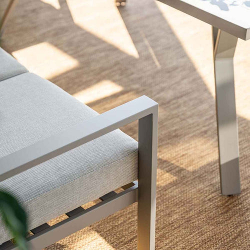 Garden Impressions lounge dining set Senja taupe - valley sand 4-delig stoel-bank - vtwonen shop