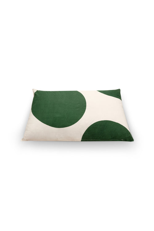 vtwonen - Sierkussens - Stippen - Set van 2 - Donkergroen - 50x70cm