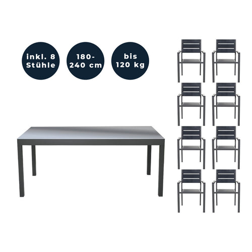 Home Deluxe Zitgroep SOL MADERA Hoeveelheid: 9 stuks.