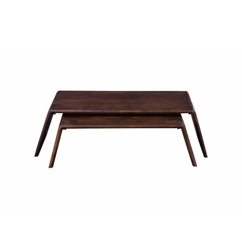 Giga Meubel Salontafel Amaya - Mangohout - 115cm - Set van 2