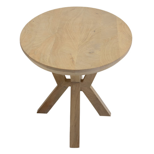 Giga Meubel Salontafel Onno Ovaal - Mangohout - Naturel - 120x60x47cm