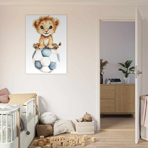 Artfulprints  Sportief leeuwtje   poster 70x100 cm - vtwonen shop