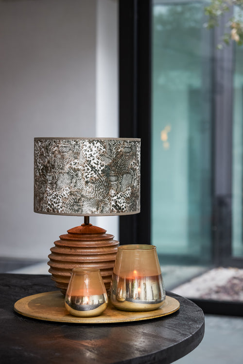 Light & Living lampenkap KEYON - Ø25x18cm - bruin