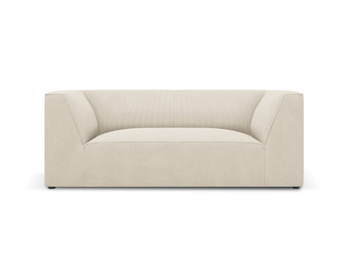 Micadoni Bank Ruby 2-zits, ribfluwelen, lichtbeige - 93x174x69cm