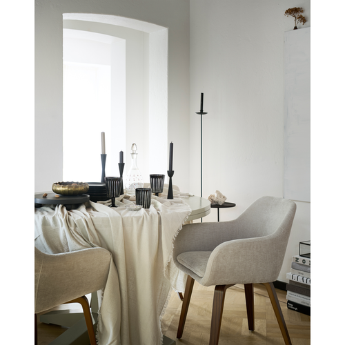 vtwonen eetkamerstoelen Base - Velvet Melange - Zand - Set van 6 - vtwonen shop