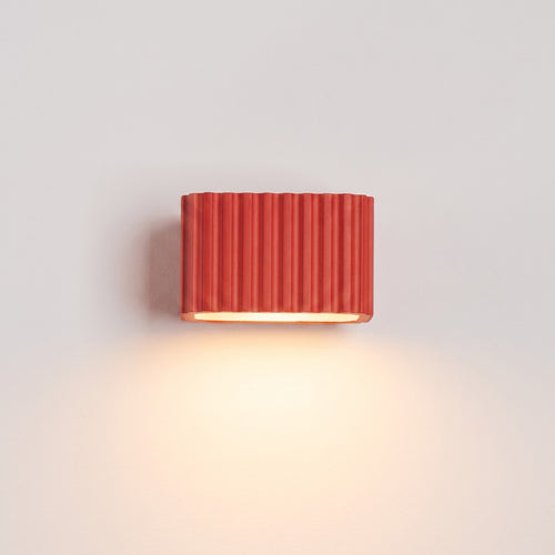 Sollux Lighting Wandlamp RIFF rood Gx53 - 10x12x6cm
