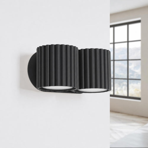 Sollux Lighting Wandlamp AURA 2 zwart G9 - 21x12x10cm