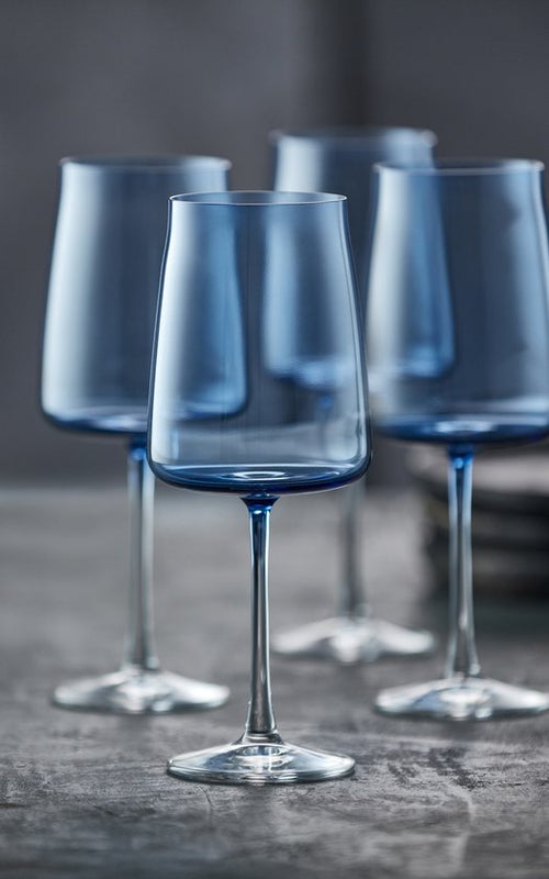 Lyngby Glas Krystal Zero Rode wijnglas 54 cl 4 st. Blauw - vtwonen shop