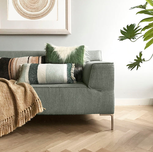Malagoon plaid Marble - vintage geel - 125x150cm