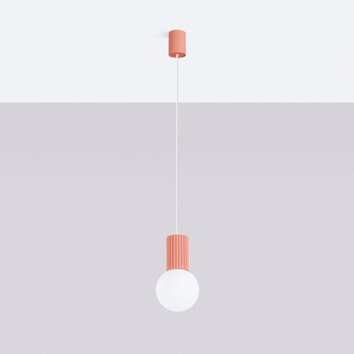 Sollux Lighting Hanglamp HALO 1 perzik - 12x12x120cm
