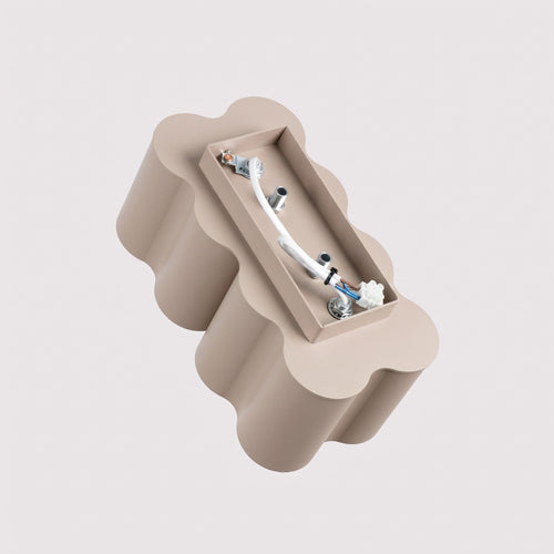 Sollux Lighting Plafondlamp OVIO 2 taupe GU10 - 24,5x12x12cm