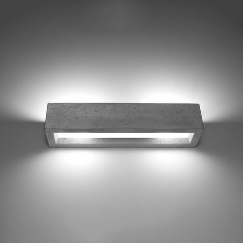 Sollux Lighting Wandlamp VEGA 50 beton - 50x12x10cm