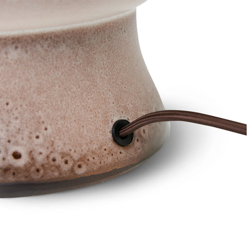 HKLIVING lampvoet Grand – glazuur – bruin