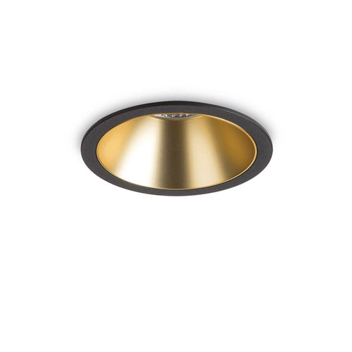 Ideal Lux Game - LED 1 Licht Inbouwspot Zwart Goud