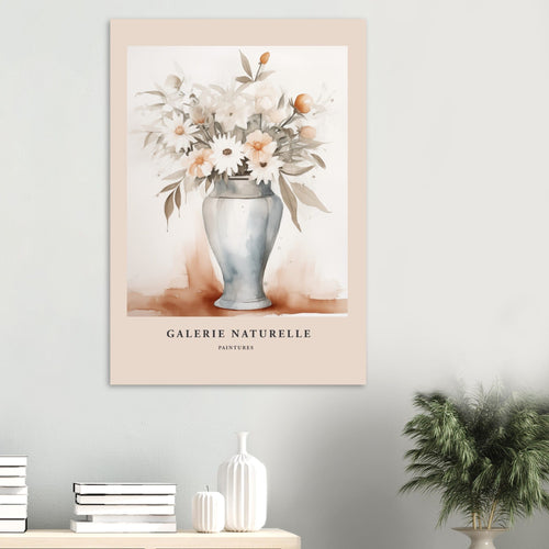 Artfulprints  Bloemen in vaas 3   poster A4 21x29.7 cm - vtwonen shop