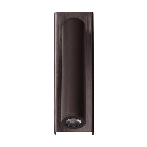 Atmooz wandlamp Alamo - geborsteld brons - 5 x 8 x H 16 cm - geïntegreerde led
