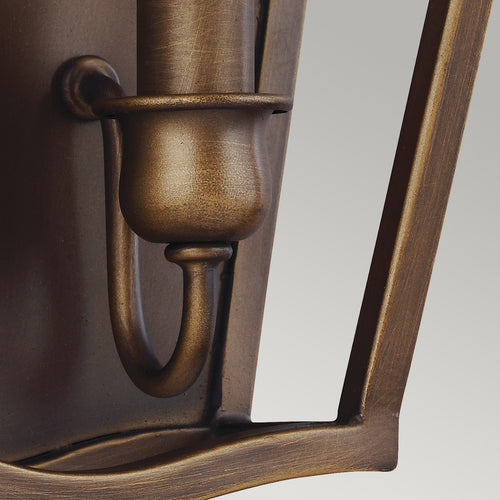 Elstead Yarmouth - 2 lichte wandlamp, geverfd verouderd messing
