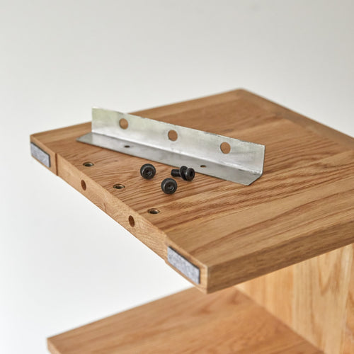 Tikamoon Massief eikenhouten kolomkast - Naturel - vtwonen shop