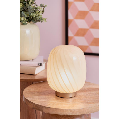 Leitmotiv tafellamp Summer Globe - geel - 15.6x15.6x20cm - vtwonen shop