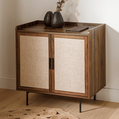 Calicosy - JETSON Dressoir 2 deuren - Donker hout - 39,5x80x79 cm