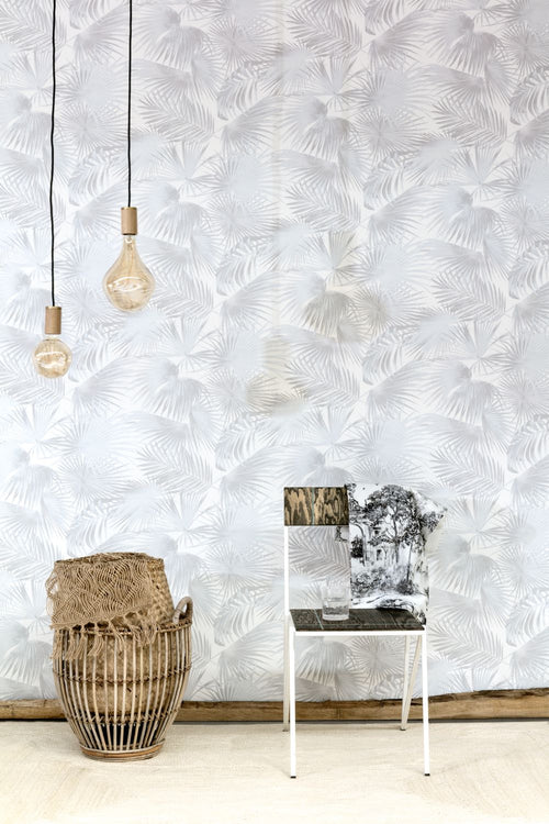 Masureel behang bladeren wit - 53 cm x 10.05 m - 630899 - vtwonen shop