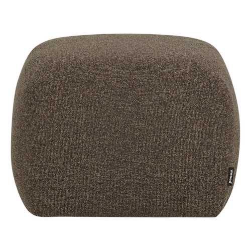 WOOOD poef Mojo Base - Bouclé - Bruin Melange - 45x84x64